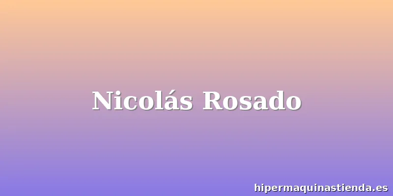 Nicolás Rosado