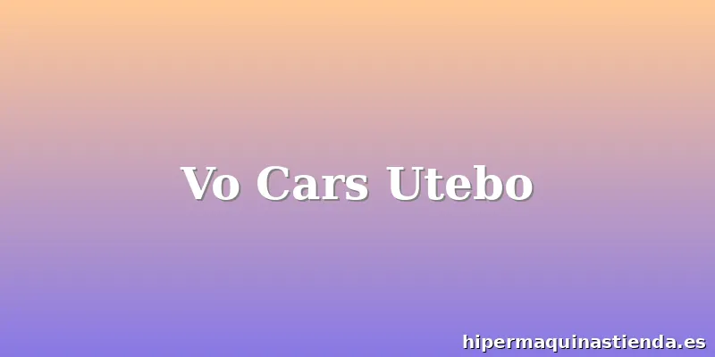 Vo Cars Utebo