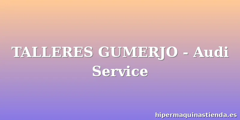 TALLERES GUMERJO - Audi Service