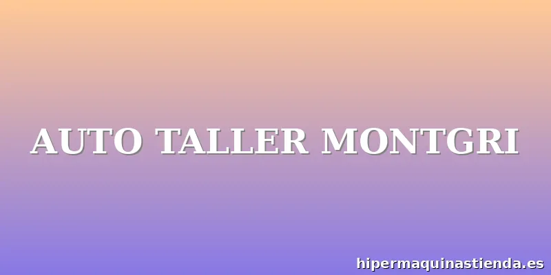 AUTO TALLER MONTGRI