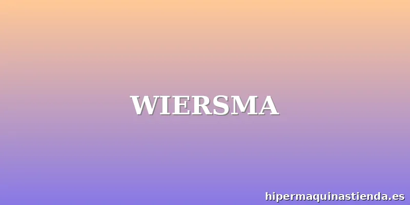 WIERSMA