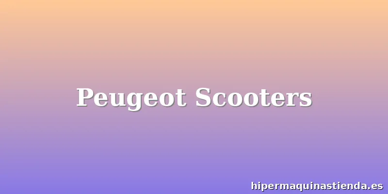 Peugeot Scooters