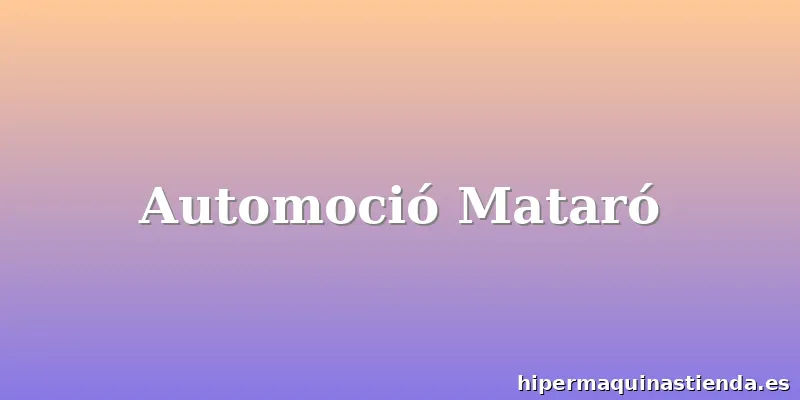 Automoció Mataró