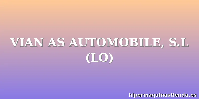 VIAN AS AUTOMOBILE, S.L (LO)