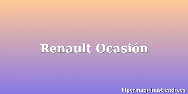 Renault Ocasión